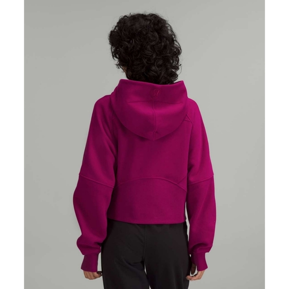LULULEMON Scuba Oversized Half Zip Hoodie Sweater 1/2 Zip Magenta Purple XS S - Picture 4 of 11